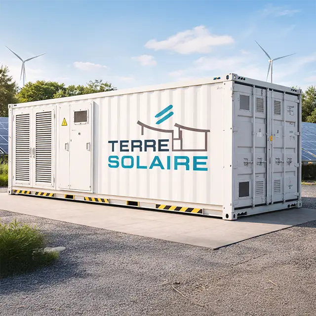 batterie de stockage solaire BESS en extérieur